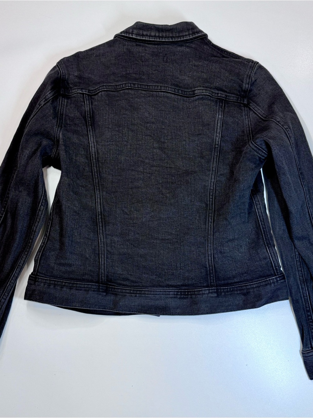 J.Crew Mercantile Charcoal Black Denim Trucker Jacket | Size S - Picture 12 of 16